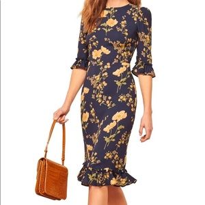 Reformation Hansel Floral Sheath Dress